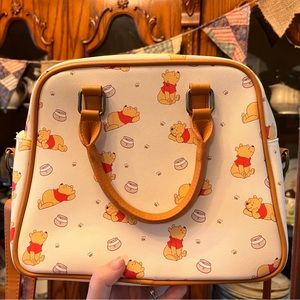 Loungefly Winnie the Pooh Satchel With Long Strap Disney Purse Handbag
